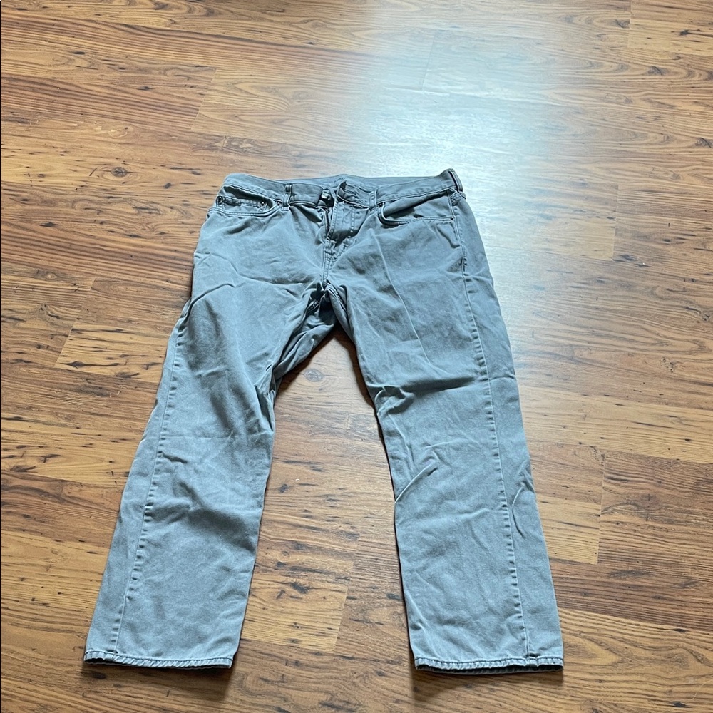 Old Navy Mens Gray Jeans 34x30 Straight Built-In Tough